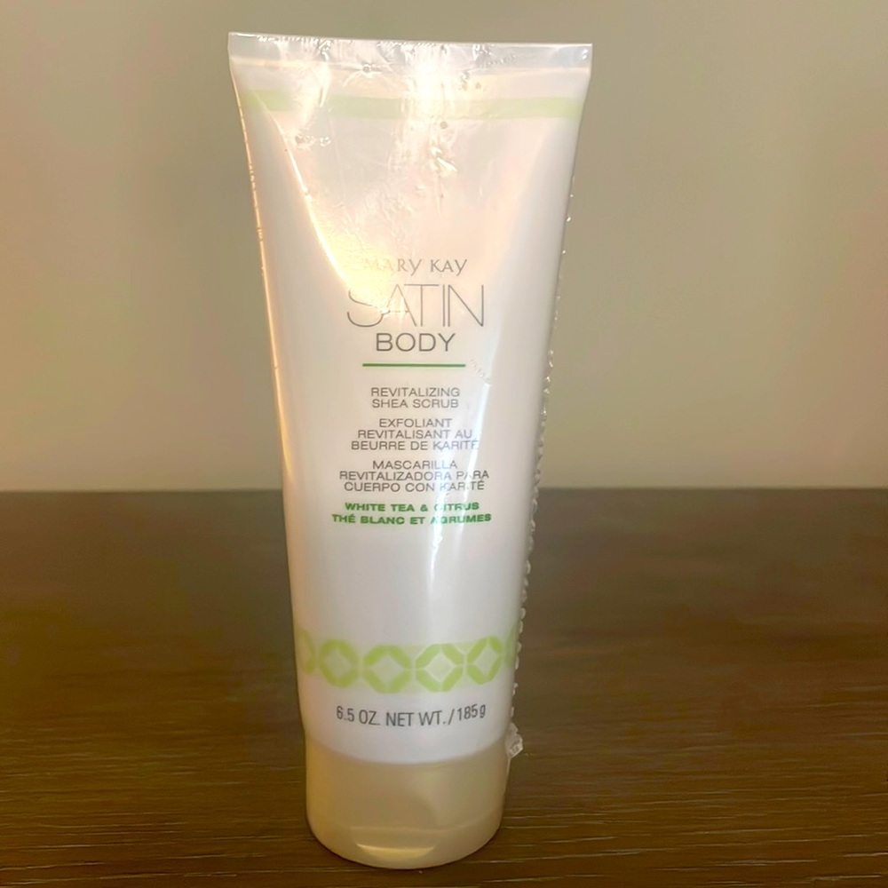Mary Kay White Tea & Citrus Satin Body Revitalizing Shea Scrub 6.5 fl oz